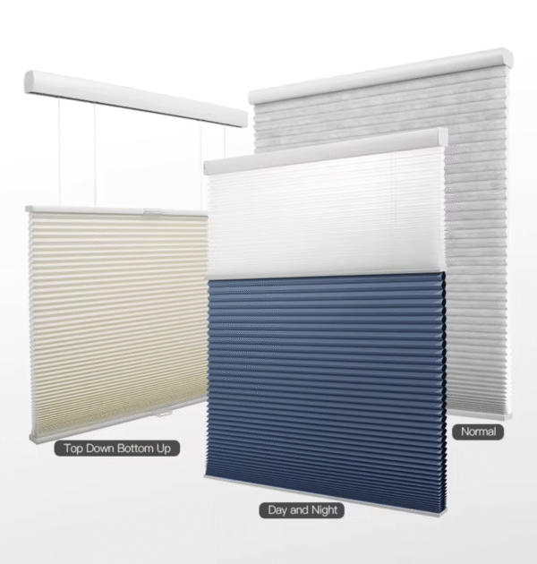 Professional Cordless Motorized Honeycomb Cellular Shades - 图片 6