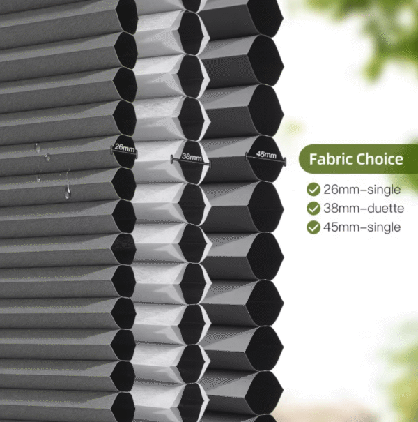 Professional Cordless Motorized Honeycomb Cellular Shades - 图片 3