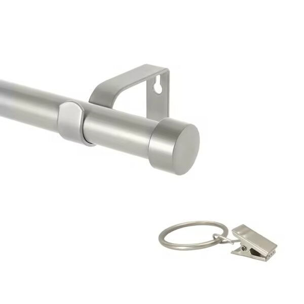 Professional 25mm Metal Curtain Rod Set with Rings - 图片 4