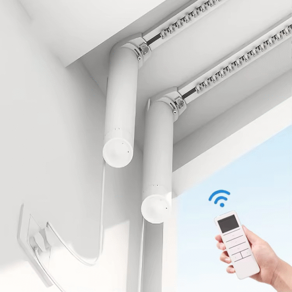 Google Voice Smart Double Aluminium Automatic Curtain Rail - 图片 2