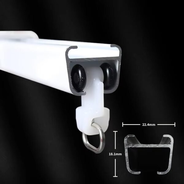 RC  Aluminium Alloy Curtain Rails Ceiling - 图片 2