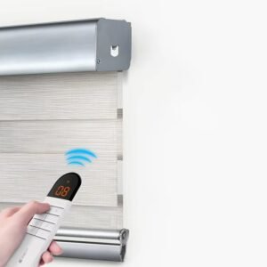 Manufacturer Motorized Zebra Blinds Thickened Imitation Linen Fabric