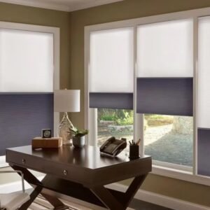 Motorized Day and Night Honeycomb Blinds