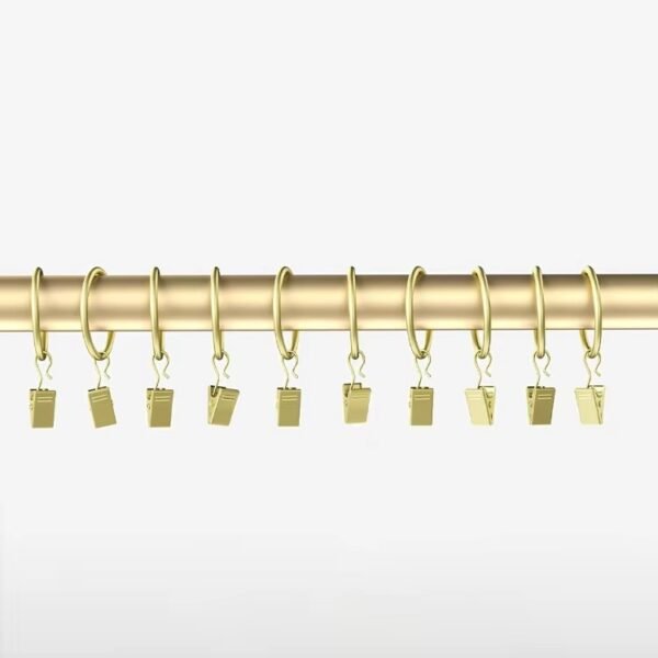 Professional 25mm Metal Curtain Rod Set with Rings - 图片 2
