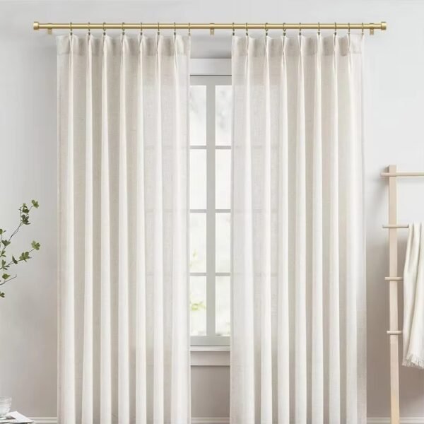 Professional 25mm Metal Curtain Rod Set with Rings - 图片 6