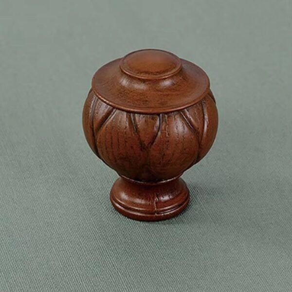 Premium Wooden Curtain Rod Set - Single & Double Track - 图片 7