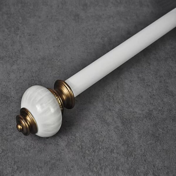 28mm Traditional Style Curtain Rod with Decorative Finials - 图片 5