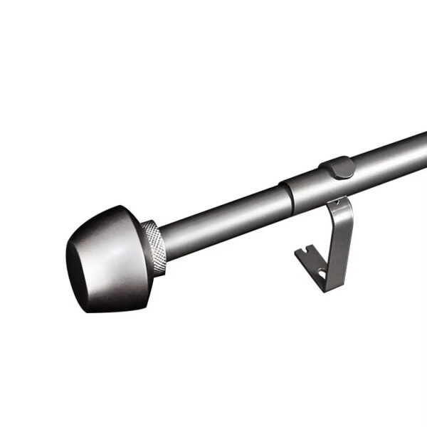 28mm Extendable Iron Curtain Rod Set with Decorative Finials - 图片 3