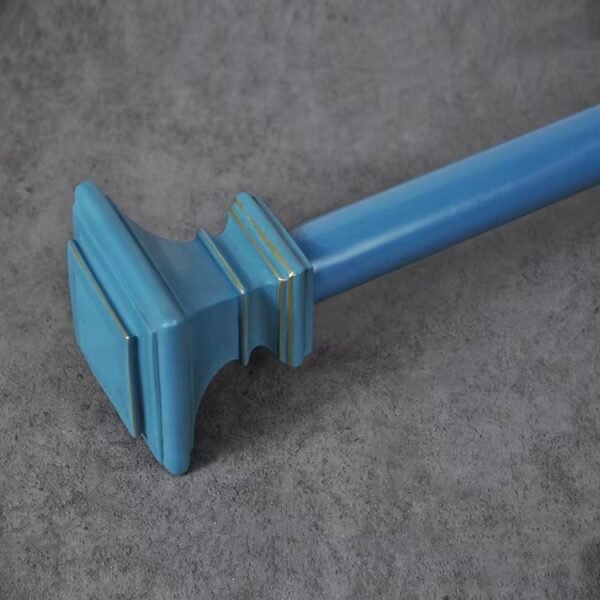 Premium Aluminum Curtain Rod with Antique Brass Finials - 图片 3
